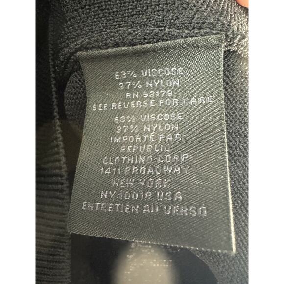 Magaschoni Man Quarter Zip Black Medium Short Sleeve Sweater Polo Top Shirt $78 - Picture 7 of 15